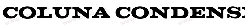 COLUNA CONDENSED BOL字体转换 COLUNA CONDENSED BOL字体转换